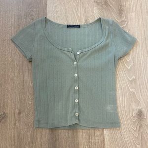 Brandy Melville Zella top in sage